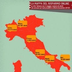 NATALE A TAVOLA: 3 MILIONI GLI ITALIANI A CACCIA DI SCONTI SUL WEB
