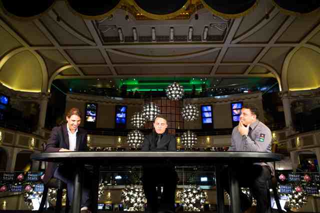 La stella del tennis Rafa Nadal si aggiudica il duello al tavolo da poker contro il fenomeno Ronaldo