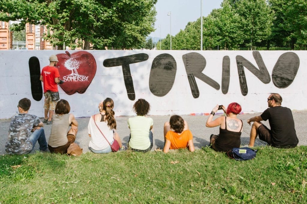 Il murales realizzato in occasione dello Street Art Tour - Special Edition 'Torinitudine'