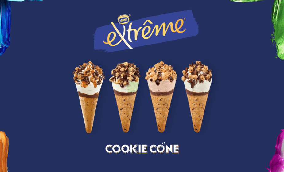 Froneri lancia il nuovo Extrême Cookie Cone, il cono gelato  dalla cialda fatta interamente di biscotto cookie