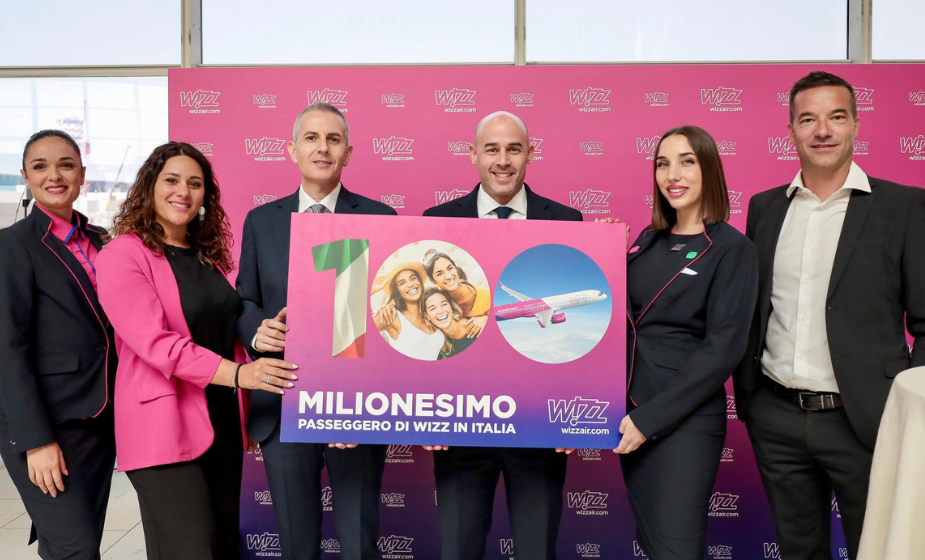 WIZZ AIR FESTEGGIA 100 MILIONI DI PASSEGGERI IN ITALIA
