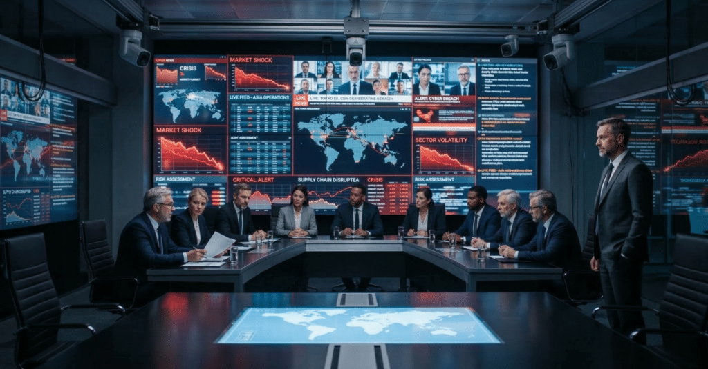 Esempio di Crisis Management Strategico e leadership aziendale War Room